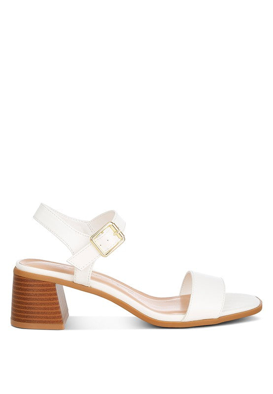 Varya Stacked Heel Sandals