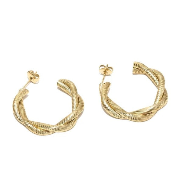 Sedona Twisted Hoop Earrings