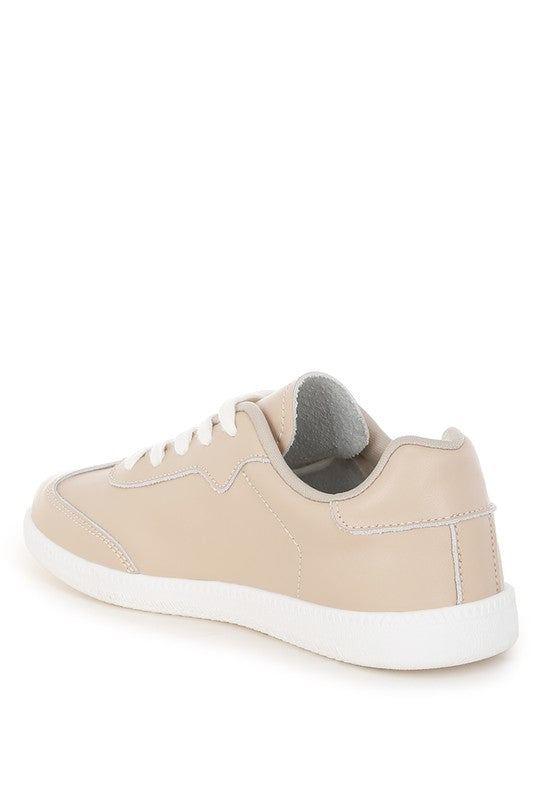 Bostonia Real Leather Casual Sneakers