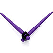 Light Purple Matte Acrylic Straight Taper Set 12G to 00G