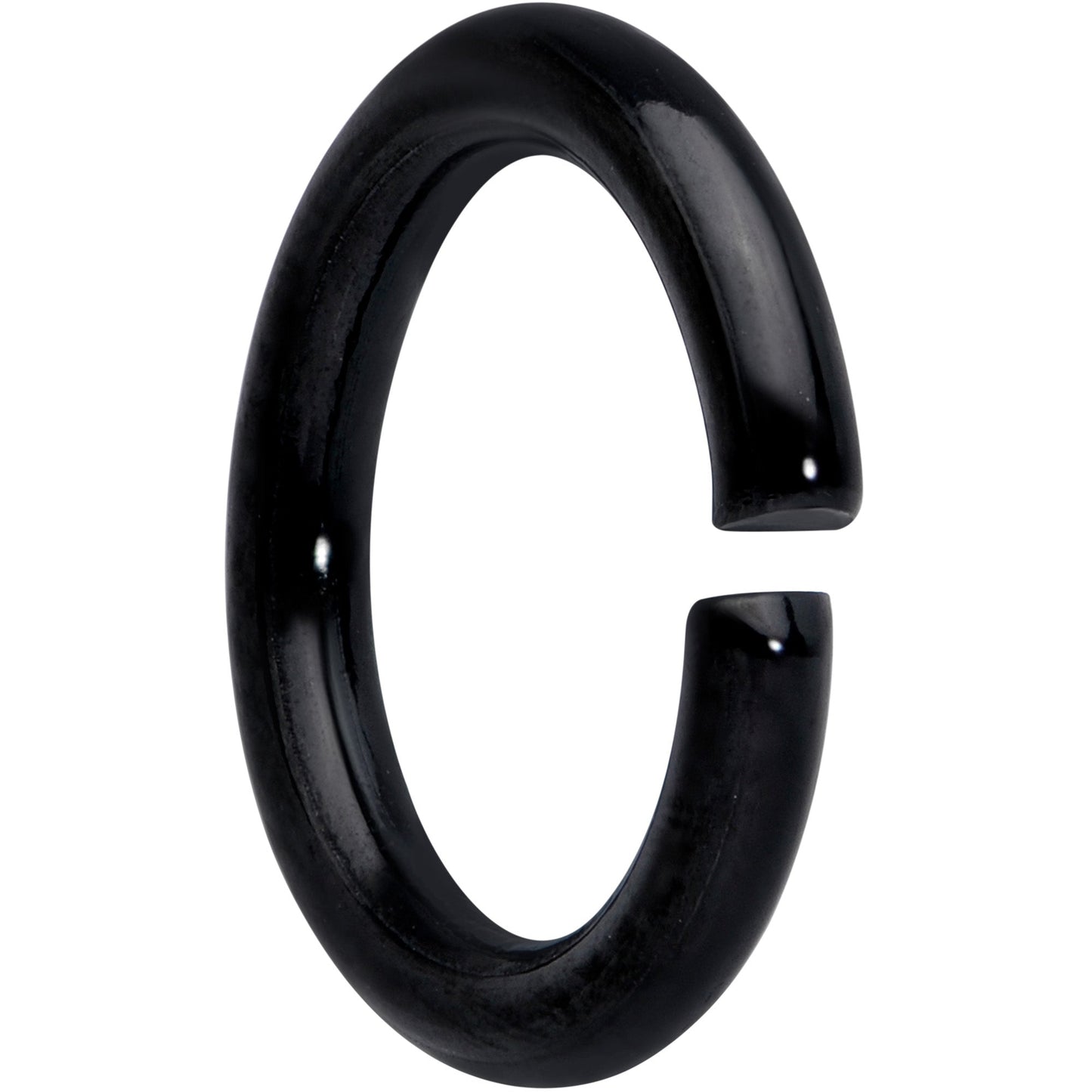 14G 5/16 Black Anodized Seamless Cartilage Ring Set of 12