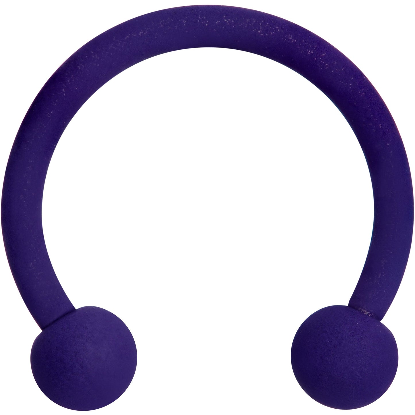 16G 3/8 Delicious Dark Purple Matte Horseshoe Circular Barbell
