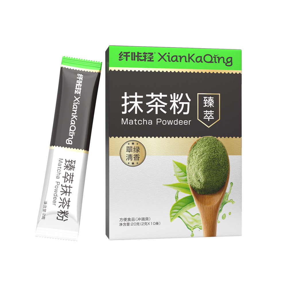 Food-grade Matcha Powder Latte Drink Conveniently Packaged In Individual Single-serve Sachets