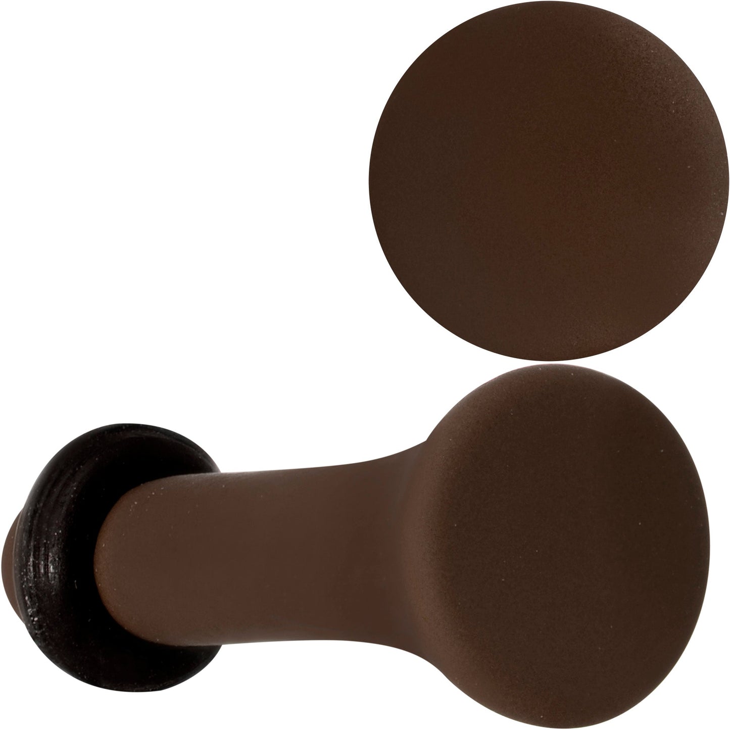 Delicious Dark Brown Matte Acrylic Single Flare Plug Set