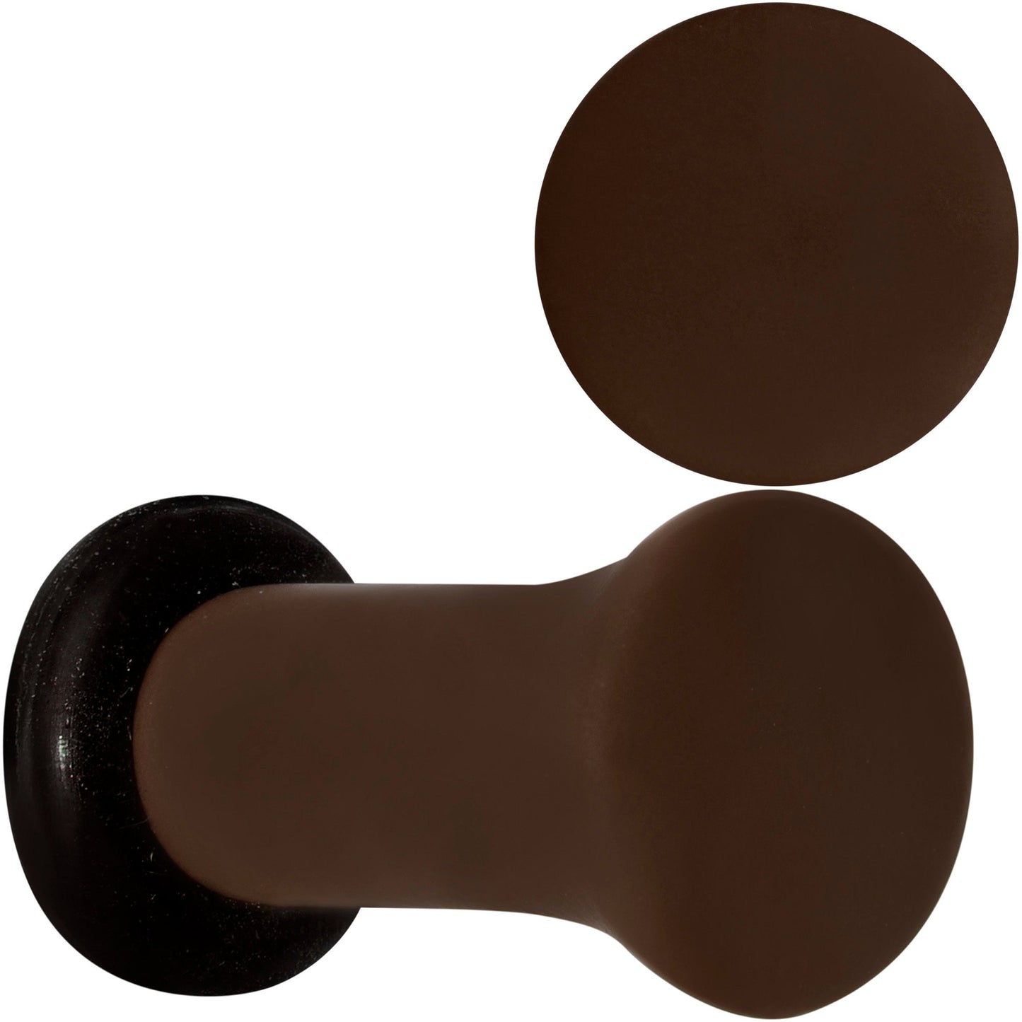 Delicious Dark Brown Matte Acrylic Single Flare Plug Set