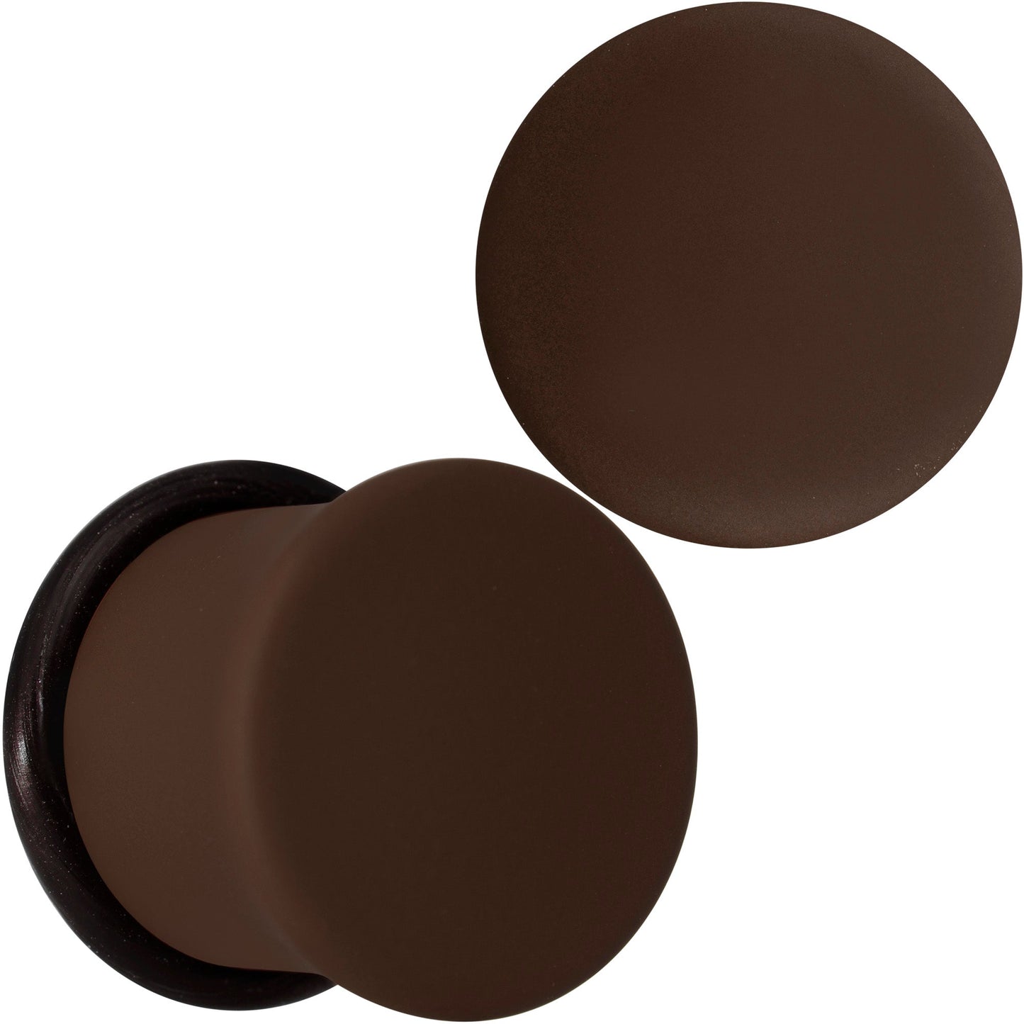 Delicious Dark Brown Matte Acrylic Single Flare Plug Set