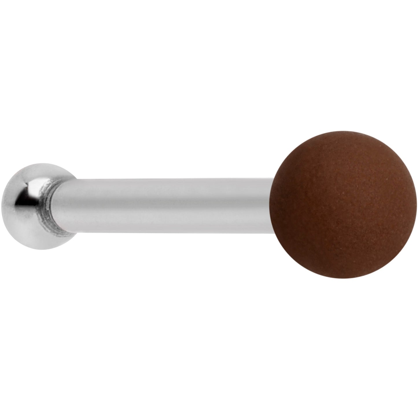 20G 1/4 Dark Brown Matte 2mm Nose Bone