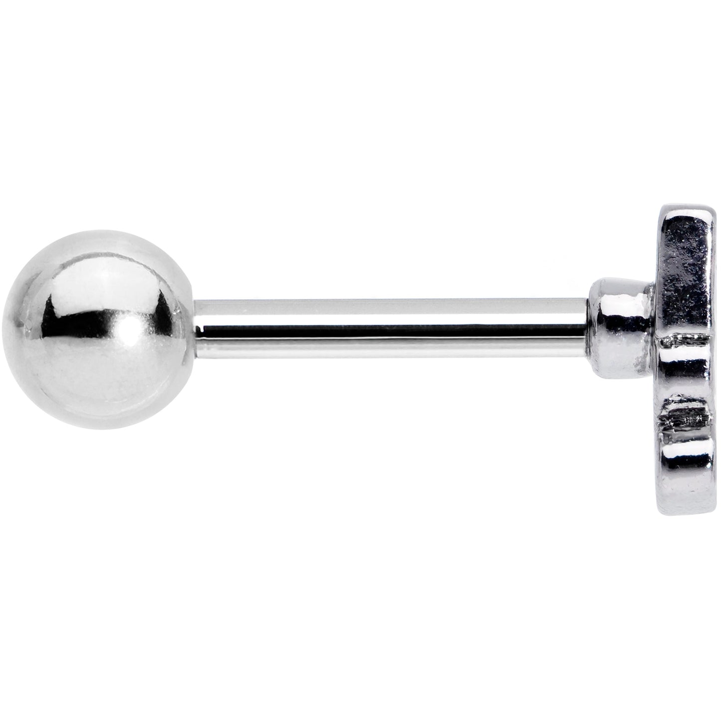 16G 1/4 White Boo Halloween Cartilage Tragus Earring