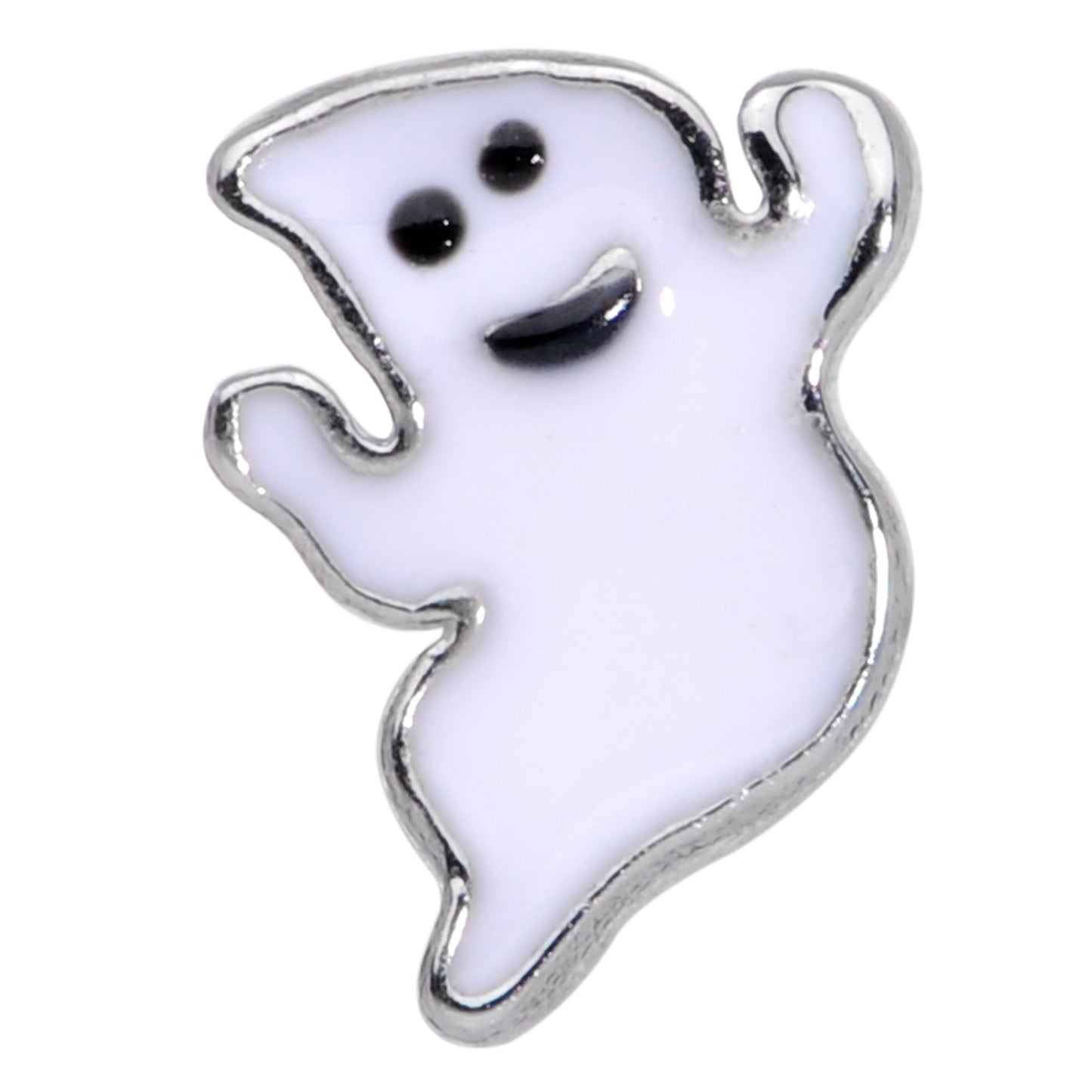 20G 1/4 Happy Ghost Halloween Nose Bone