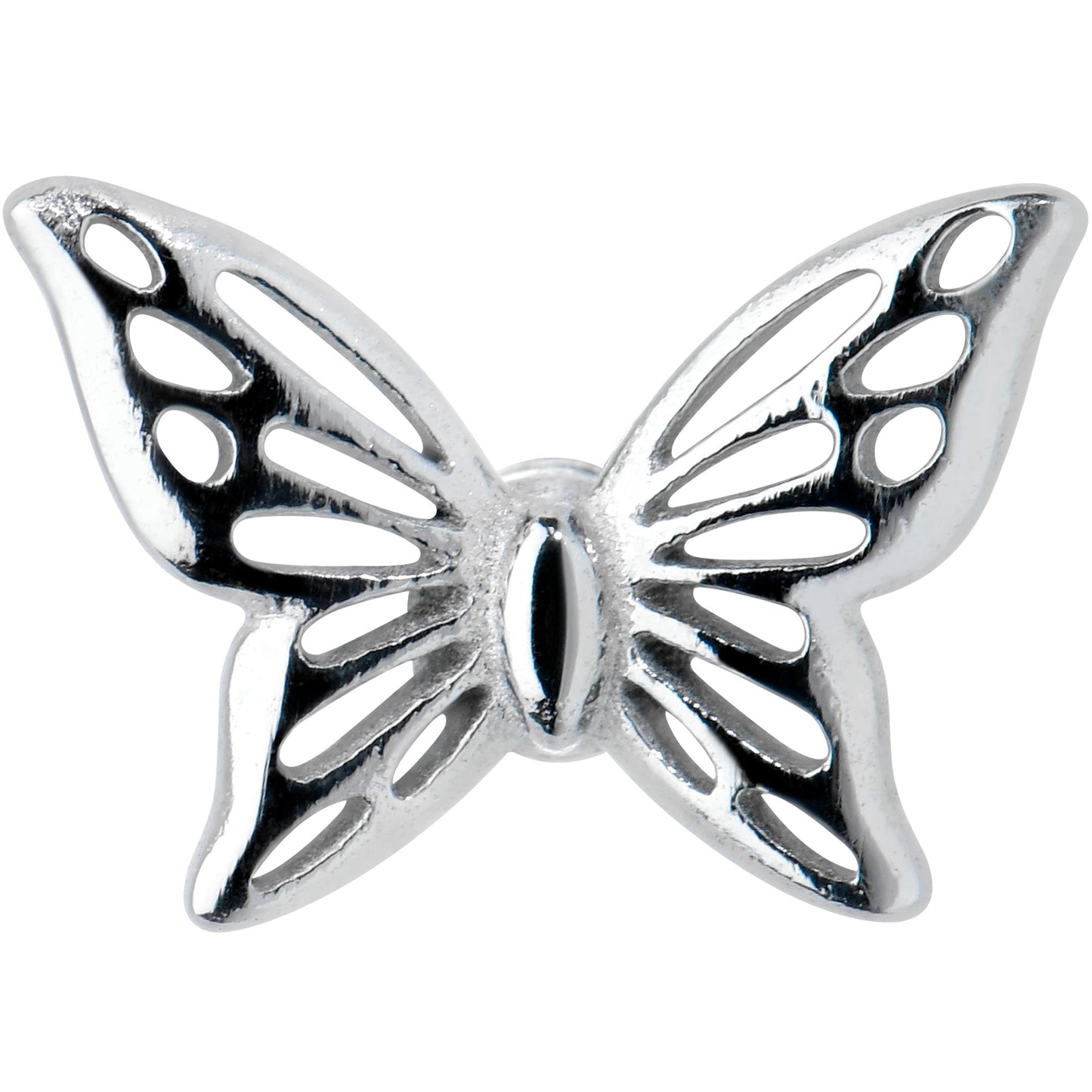 Open Wings Airy Butterfly Barbell Tongue Ring