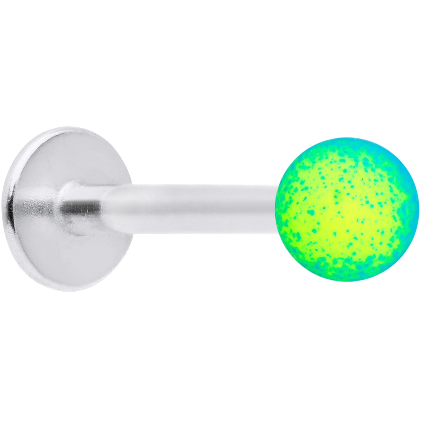 16G 5/16 Blue Green Ombre Soft Finish Labret Monroe Tragus