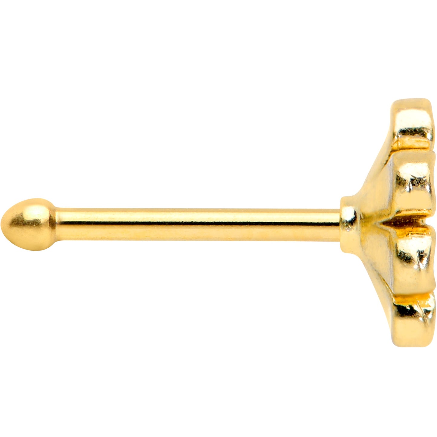 20G 1/4 Gold Tone Whimsical Daisy Flower Nose Bone