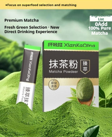 Food-grade Matcha Powder Latte Drink Conveniently Packaged In Individual Single-serve Sachets
