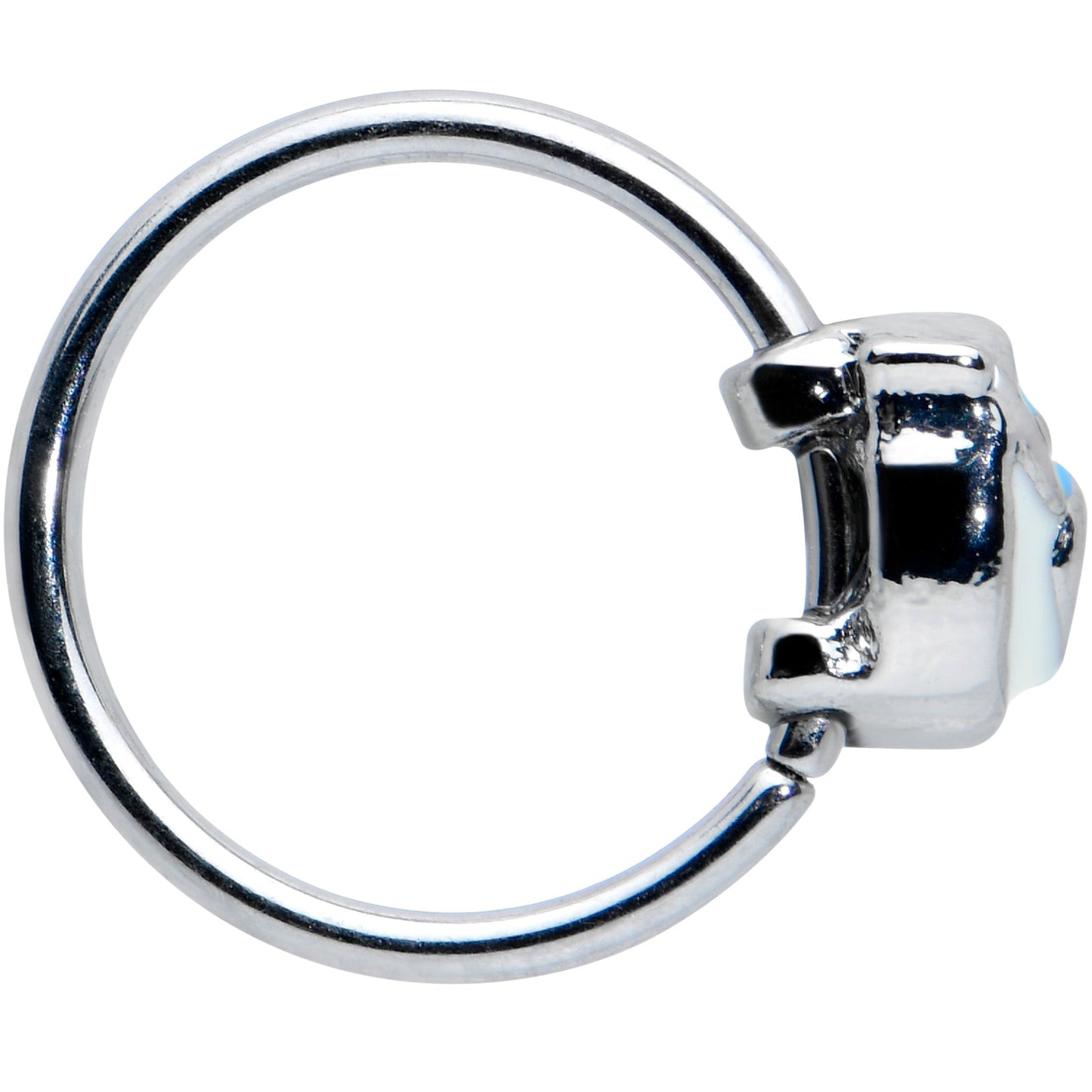 20G 5/16 Happy Little Blue Bird Nose Hoop