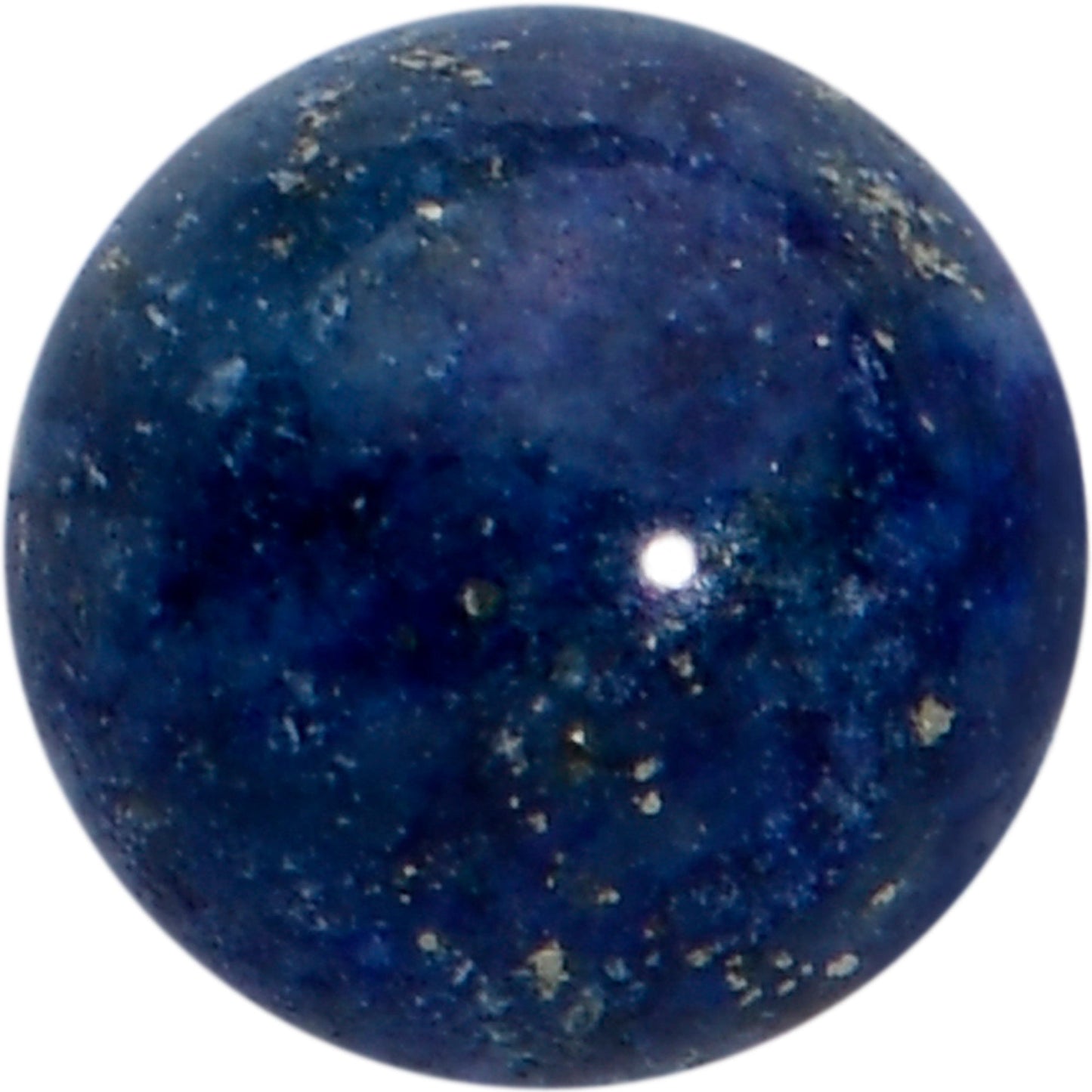 16G 1/4 Elegant Blue Agate Internally Threaded Labret Tragus