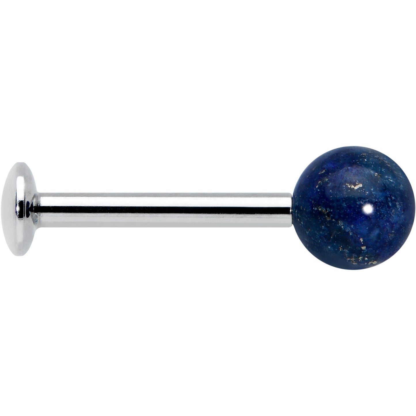 16G 5/16 Elegant Blue Agate Internally Threaded Labret Tragus