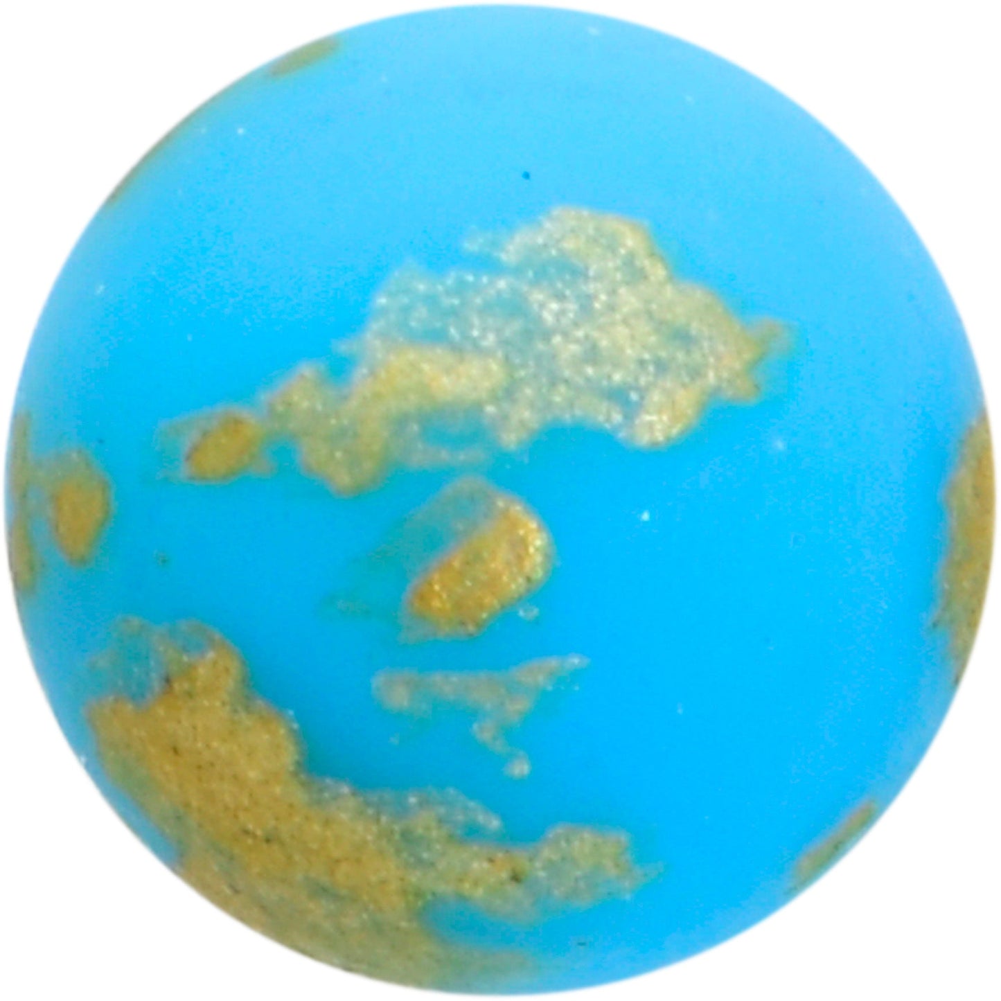 16G 5/16 Matte Blue Splatter Pattern Labret Monroe Tragus