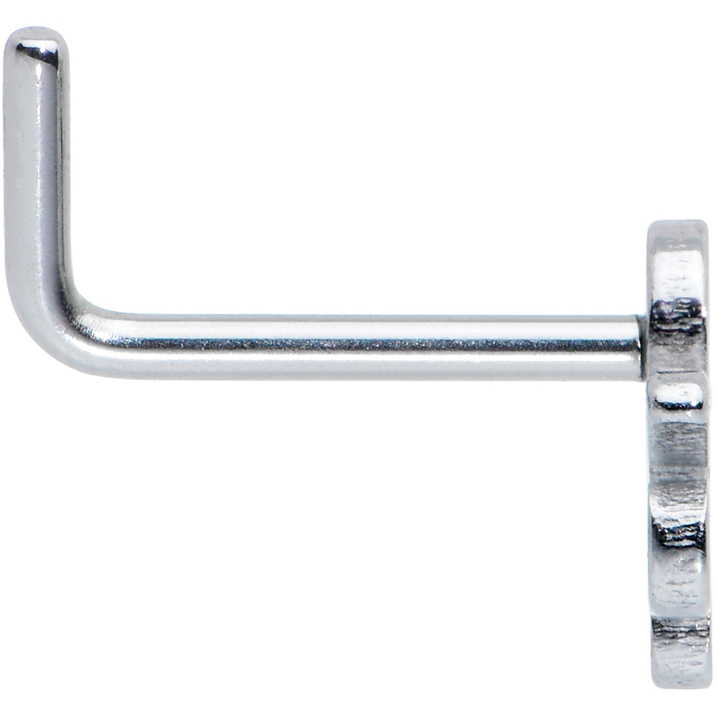 20G 1/4 Simple Cephalopod Octopus L Shape Nose Ring