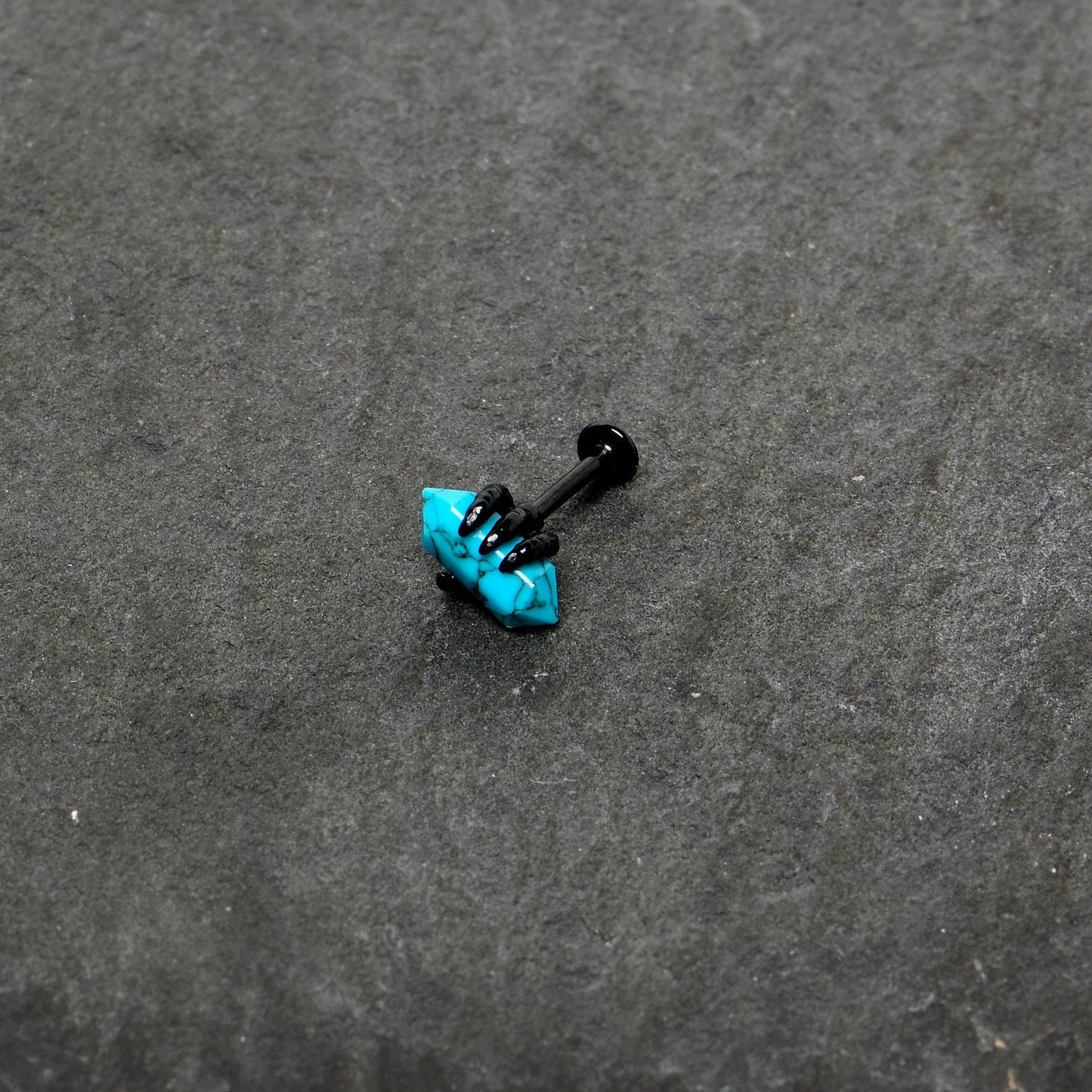 16G 5/16 Blue Turquoise Black Claw Obelisk Labret Monroe Tragus