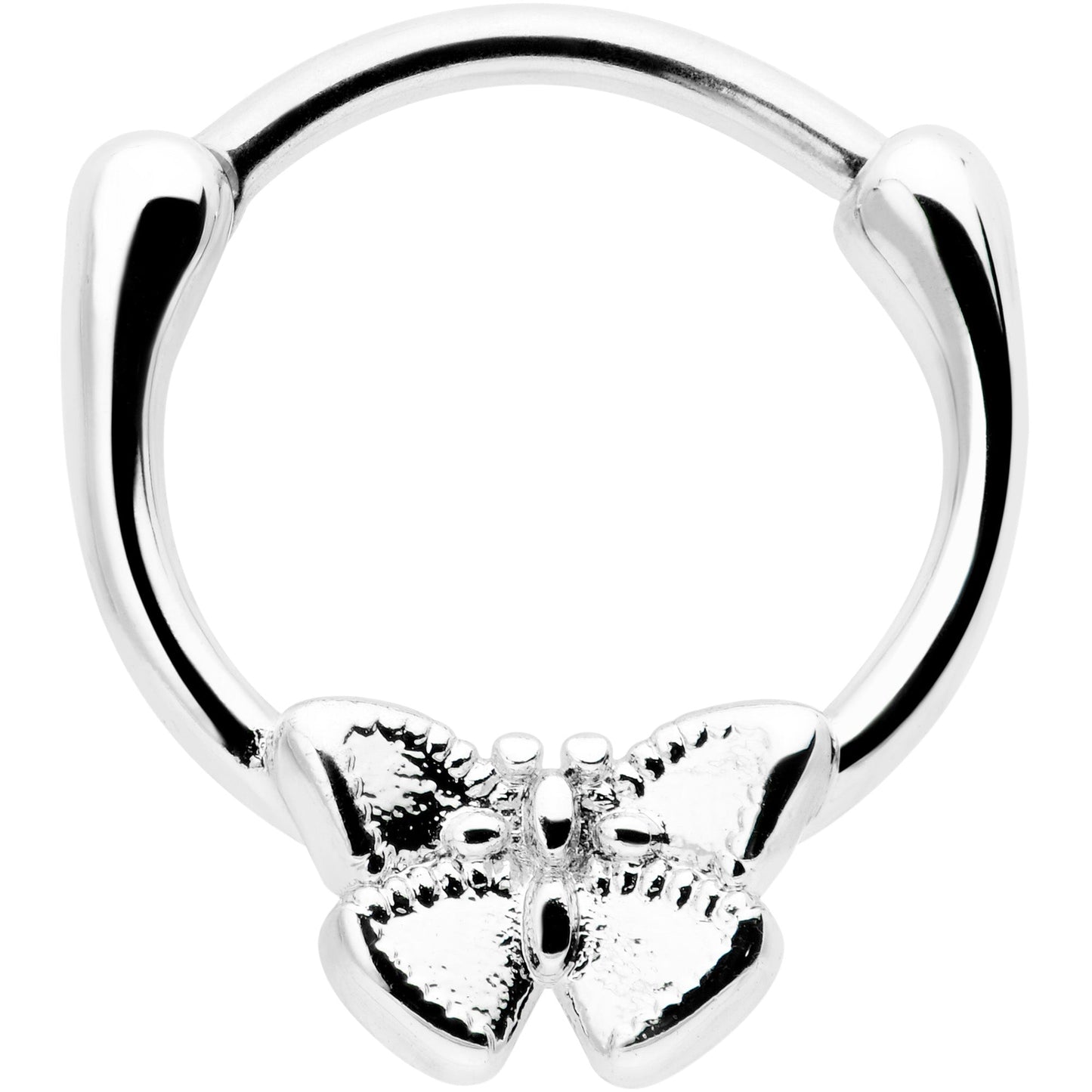 16G 5/16 Simple Textured Butterfly Cartilage Clicker