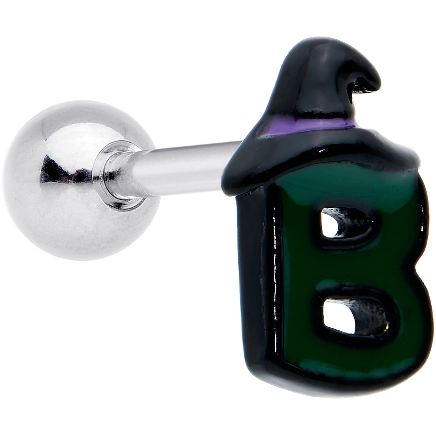 16G 1/4 Witch Ghost Pumpkin Cartilage Tragus Earrings Set of 3