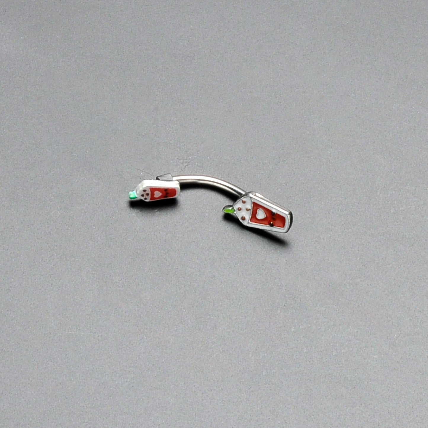 Sweet Pumpkin Frappe Autumn Double Mount Belly Ring