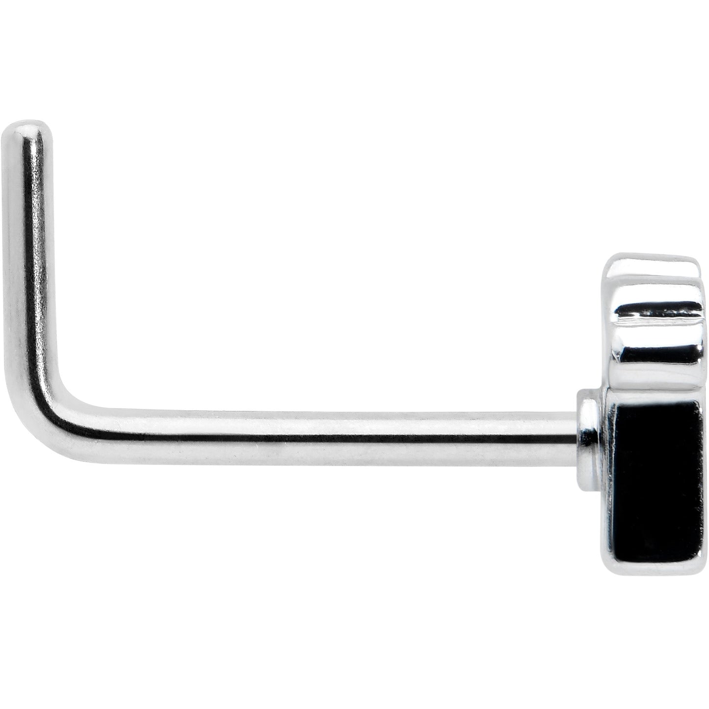 20G 7mm Sweet Happy Green Beer St Patricks L Shape Nose Ring