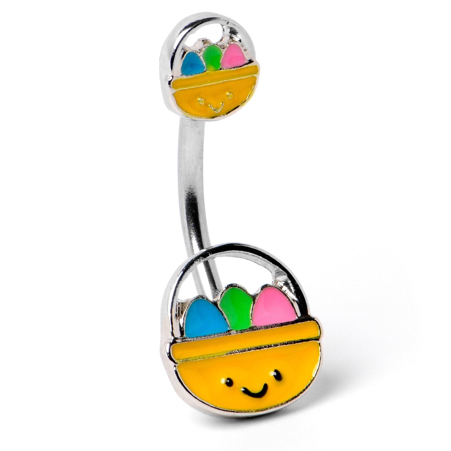 Celebration Easter Basket Double Mount Belly Ring