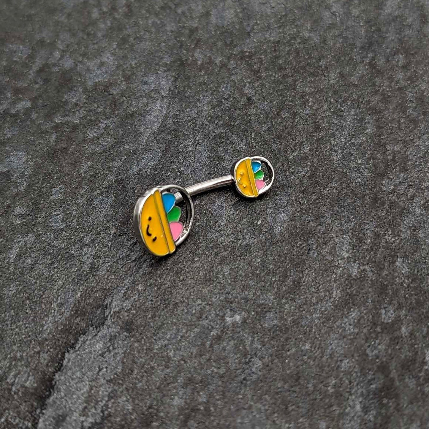 Celebration Easter Basket Double Mount Belly Ring