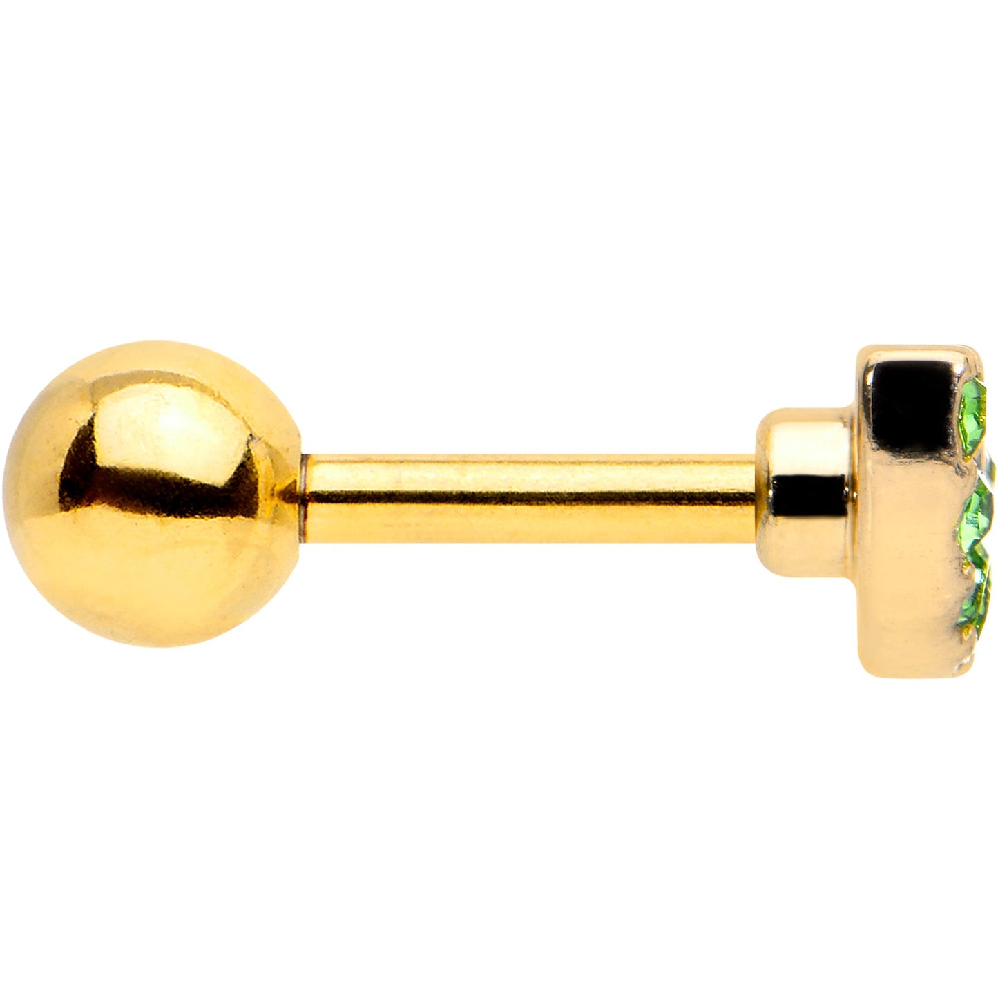 16G 1/4 Pink Gem Gold Hue Watermelon Yum Cartilage Tragus Earring