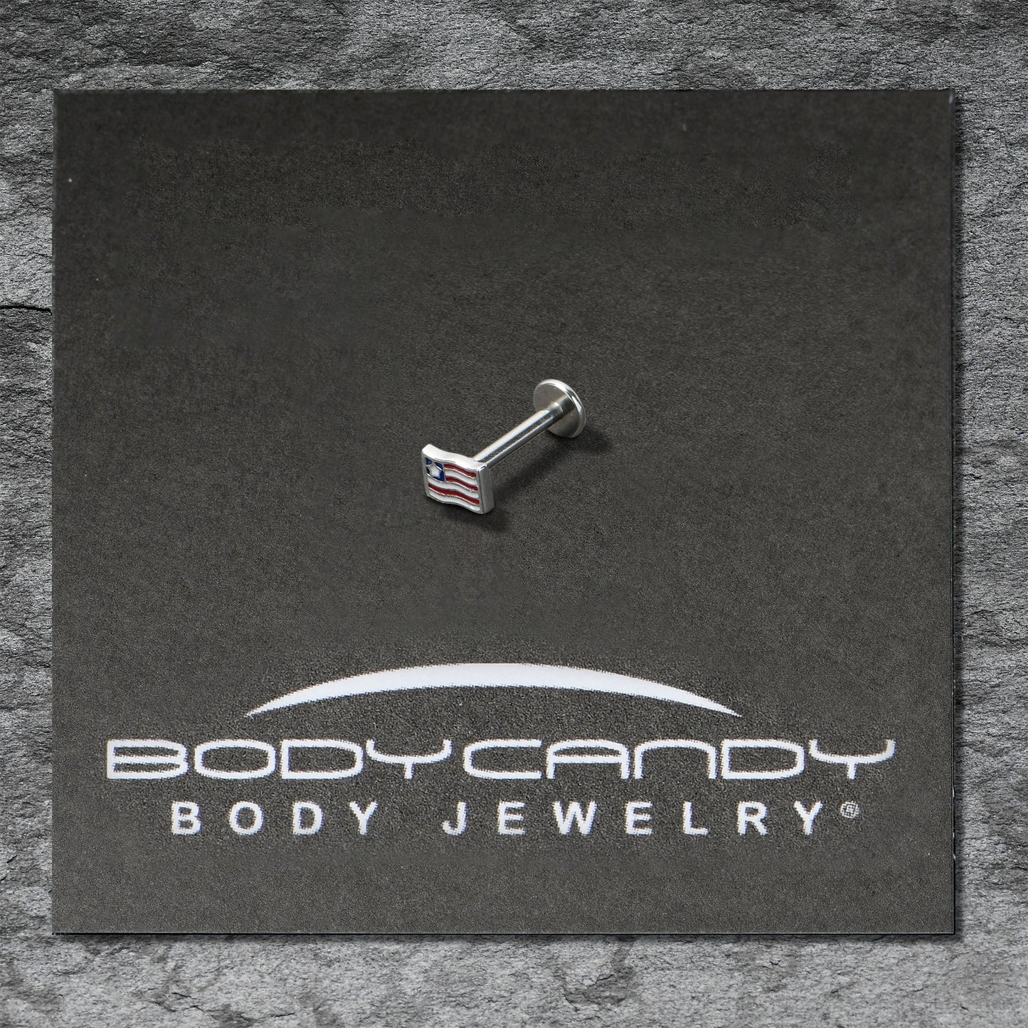 16G 5/16 Patriotic Flag Labret Monroe Tragus