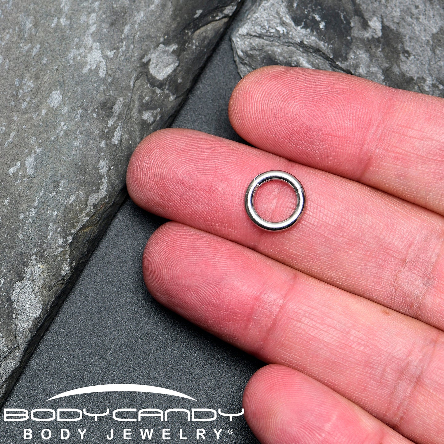 12G 5/16 316L Surgical Steel Precision Hinged Segment Hoop