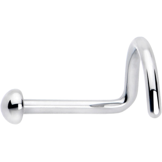 20G 1/4 ASTM F-136 Titanium Left Side Ball End Nose Screw