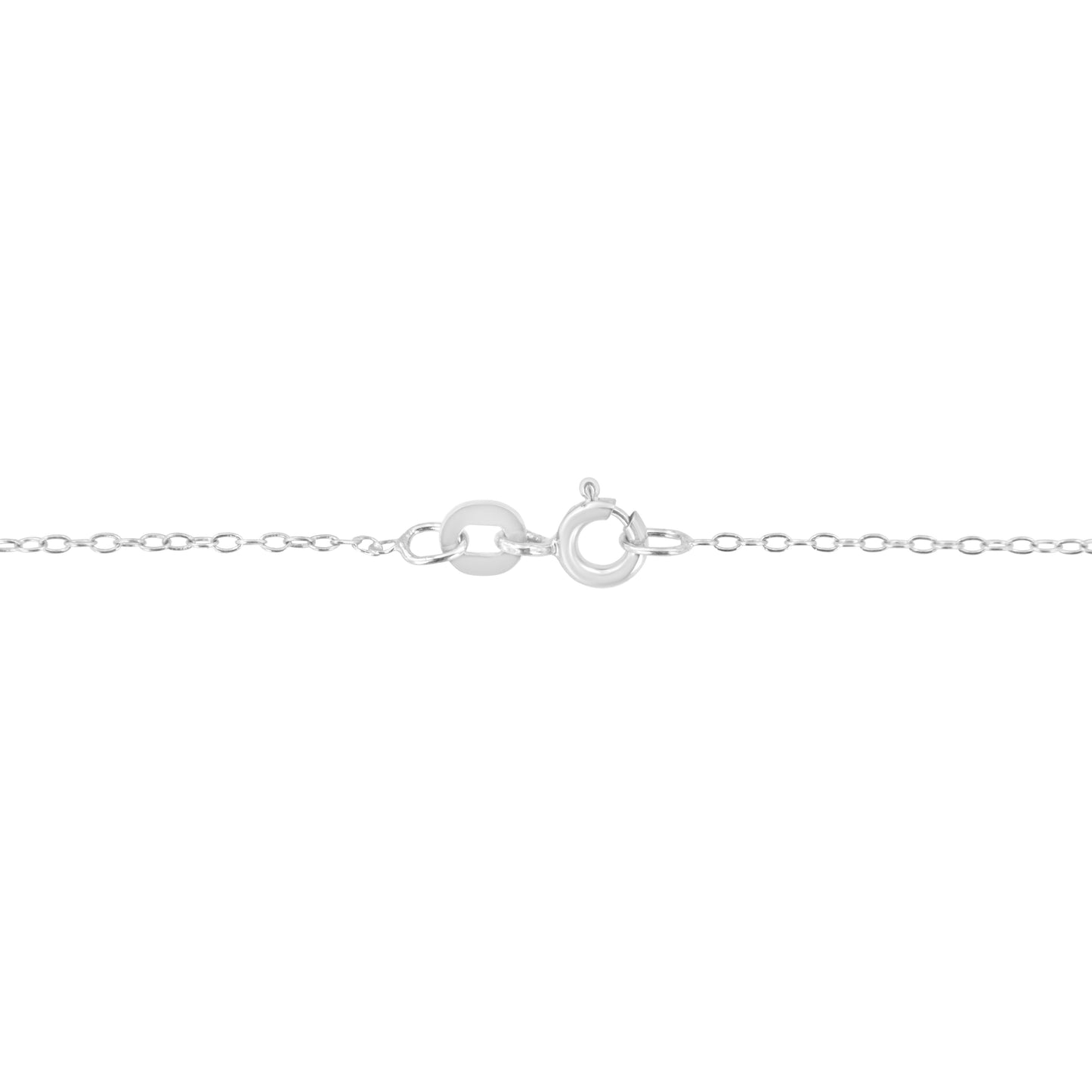 .925 Sterling Silver 1/10 Cttw Round-Cut Diamond Bezel 18" Pendant Necklace (J-K Color, I1-I2 Clarity)
