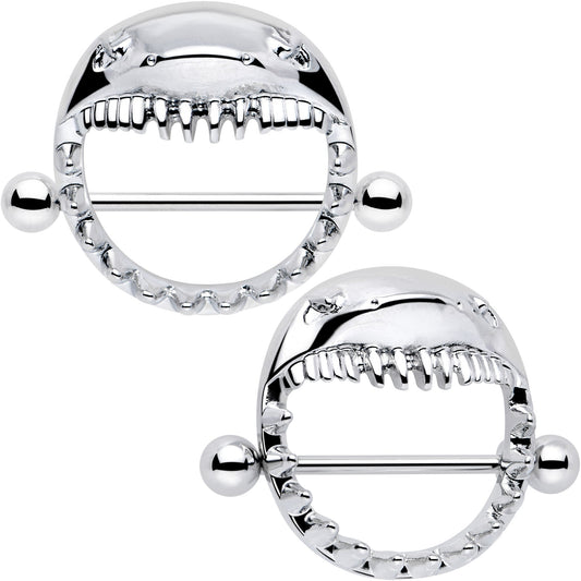 14G 9/16 Shark Bite Nipple Shield Set