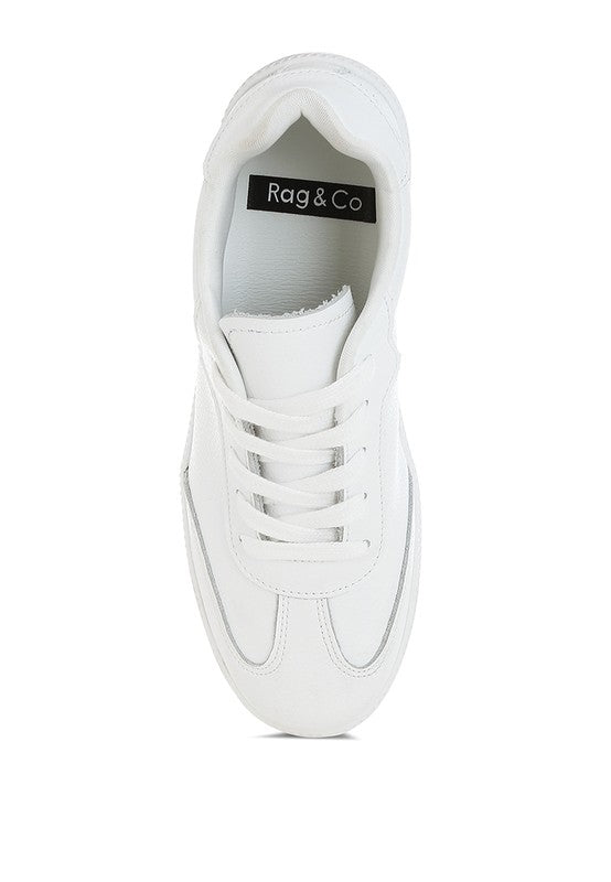 Bostonia Real Leather Casual Sneakers