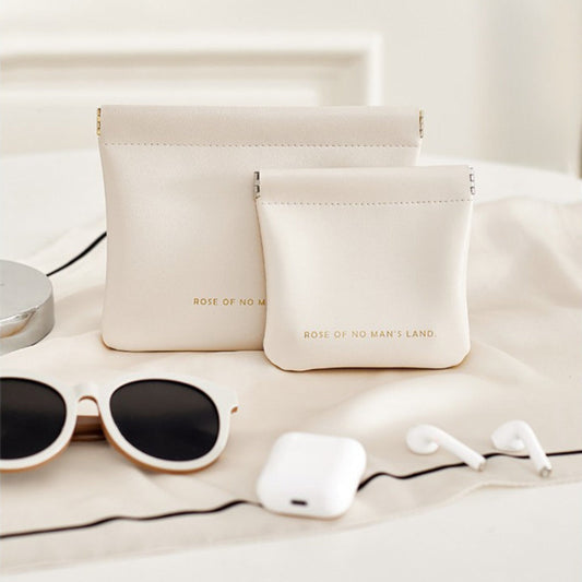 Automatic closing data cable, earphone portable storage bag, lipstick key, cosmetics portable small bag,