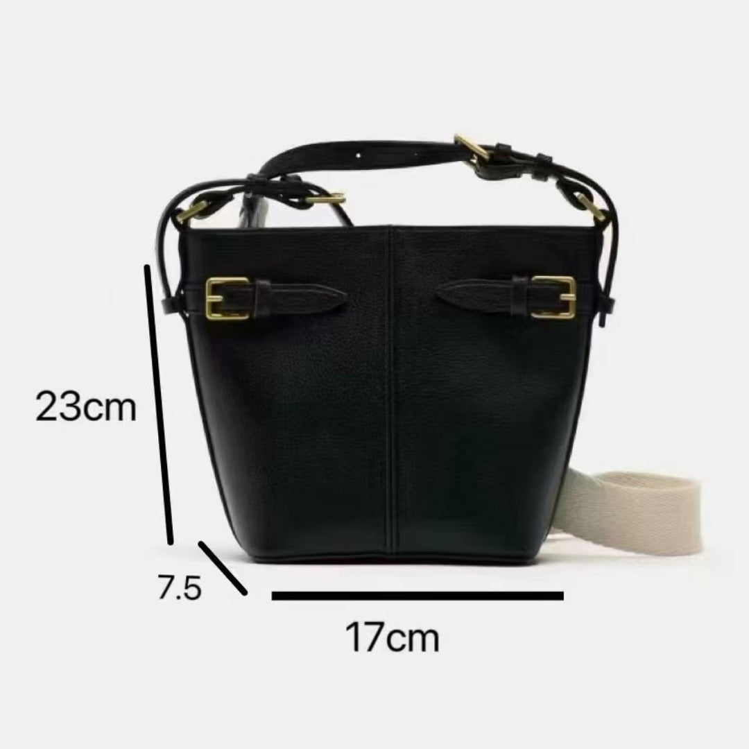 Women's Versatile Pin Buckle Ornament Bag – Stylish Ribbon Shoulder Crossbody Bucket Bag & Small Shoulder Bag Purse hobo