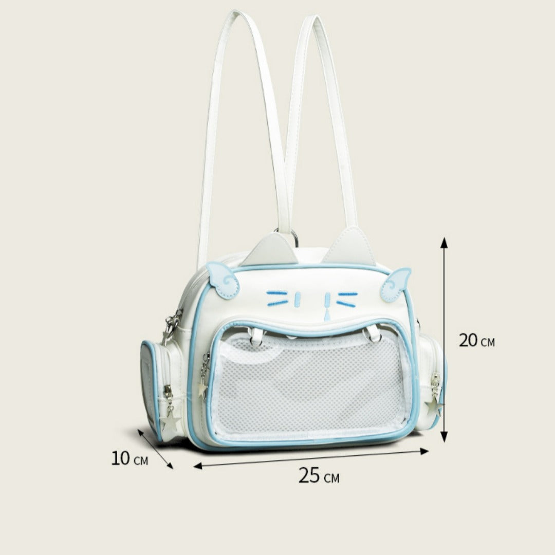 Cute transparent toddler purse, girls backpack pure cute, crossbody backpack for children teens