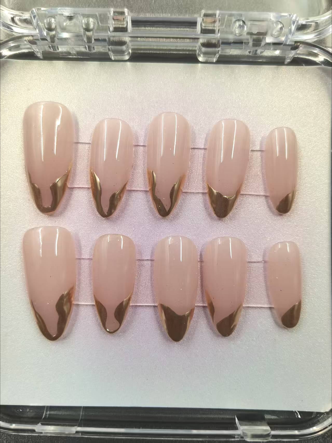 1056- Handmade press on nails fake nails removable