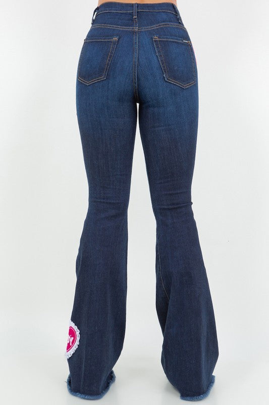 Sweet Heart Bell Bottom Jean- Inseam 32"