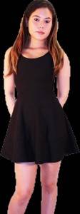 Women's Zipper Back Dress