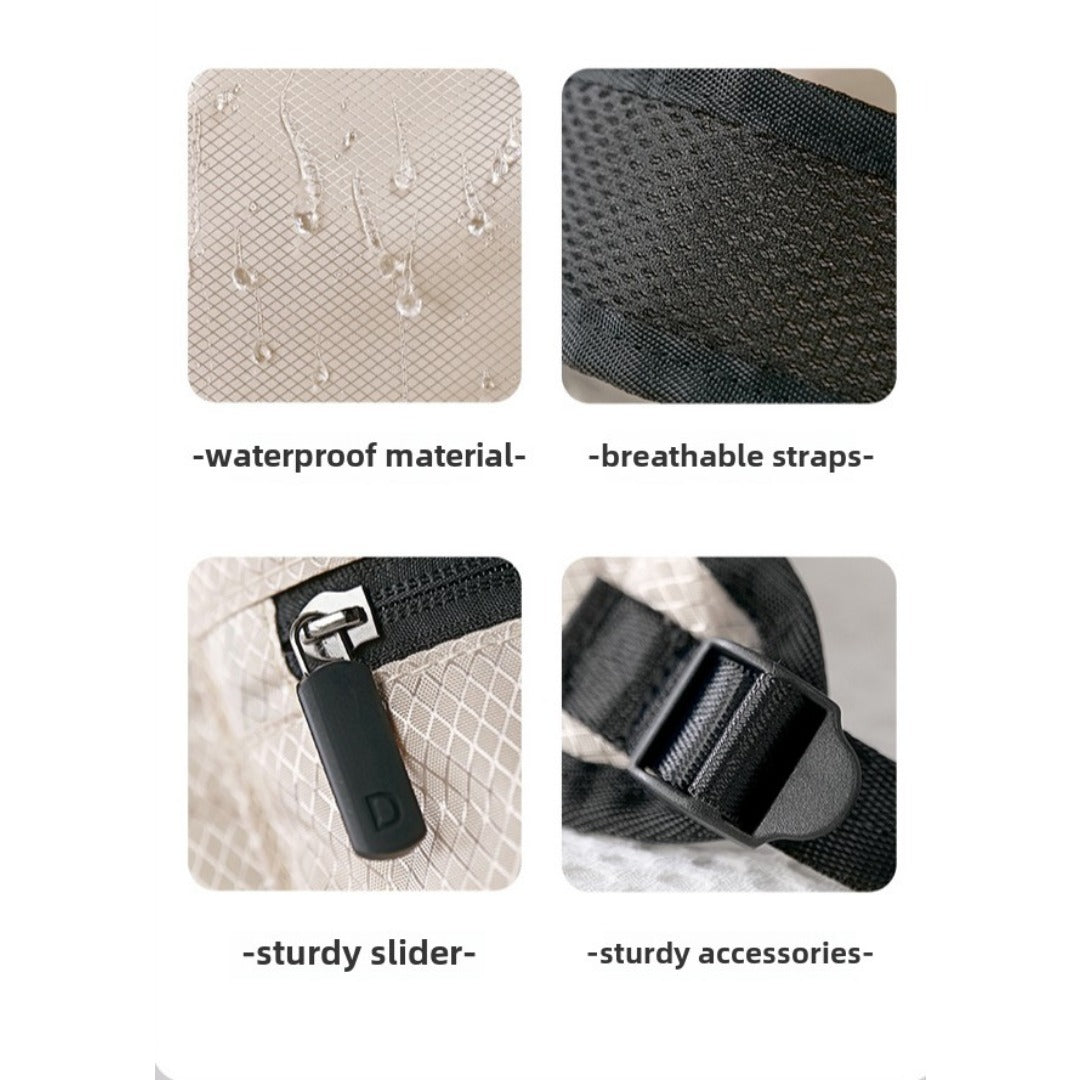 Foldable backpack, simple large capacity travel backpack female, waterproof storage backpack purse, casual polyester clothing storage backpack purse lightweight