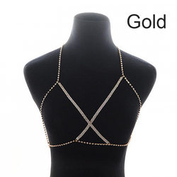 Jewelry Sexy Rhinestone Claw Chain Bikini Chest Necklace Body Cha Body Chain Accessories
