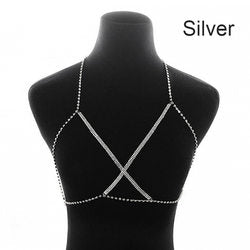 Jewelry Sexy Rhinestone Claw Chain Bikini Chest Necklace Body Cha Body Chain Accessories