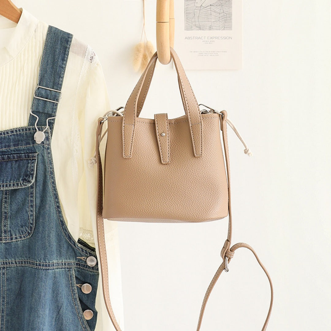 Premium Textured Bucket Bag - Retro Stylish Handbag & Fashion Versatile Shoulder Crossbody Bag