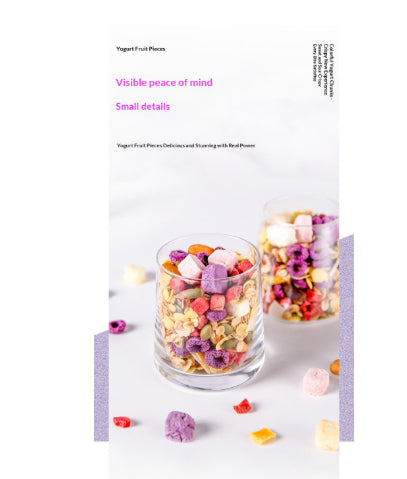 Oatmeal Nutritious Breakfast Ready-to-eat Meal Replacement Yogurt With Fruit Pieces Baked Cereal Oats