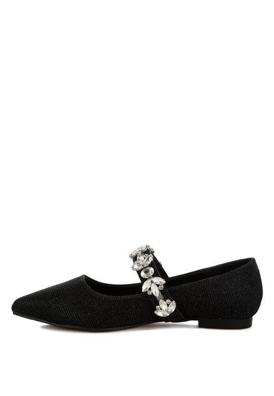 Flavia Diamante Brooch Glitter Ballerinas