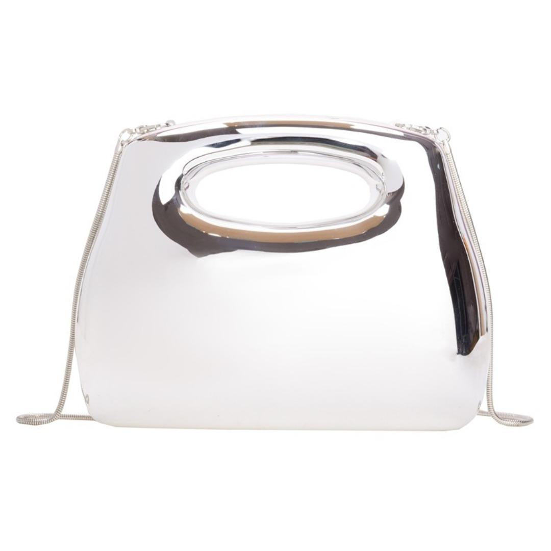 Acrylic bag square box clutch bag metal dinner bag Crossbody even bag