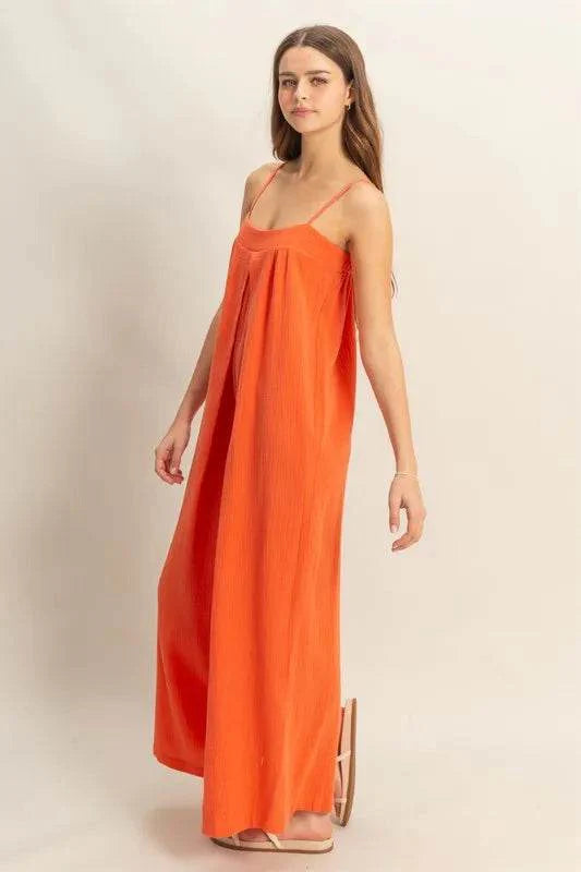 HYFVE Double Gauze Super Flowy Cami Jumpsuit